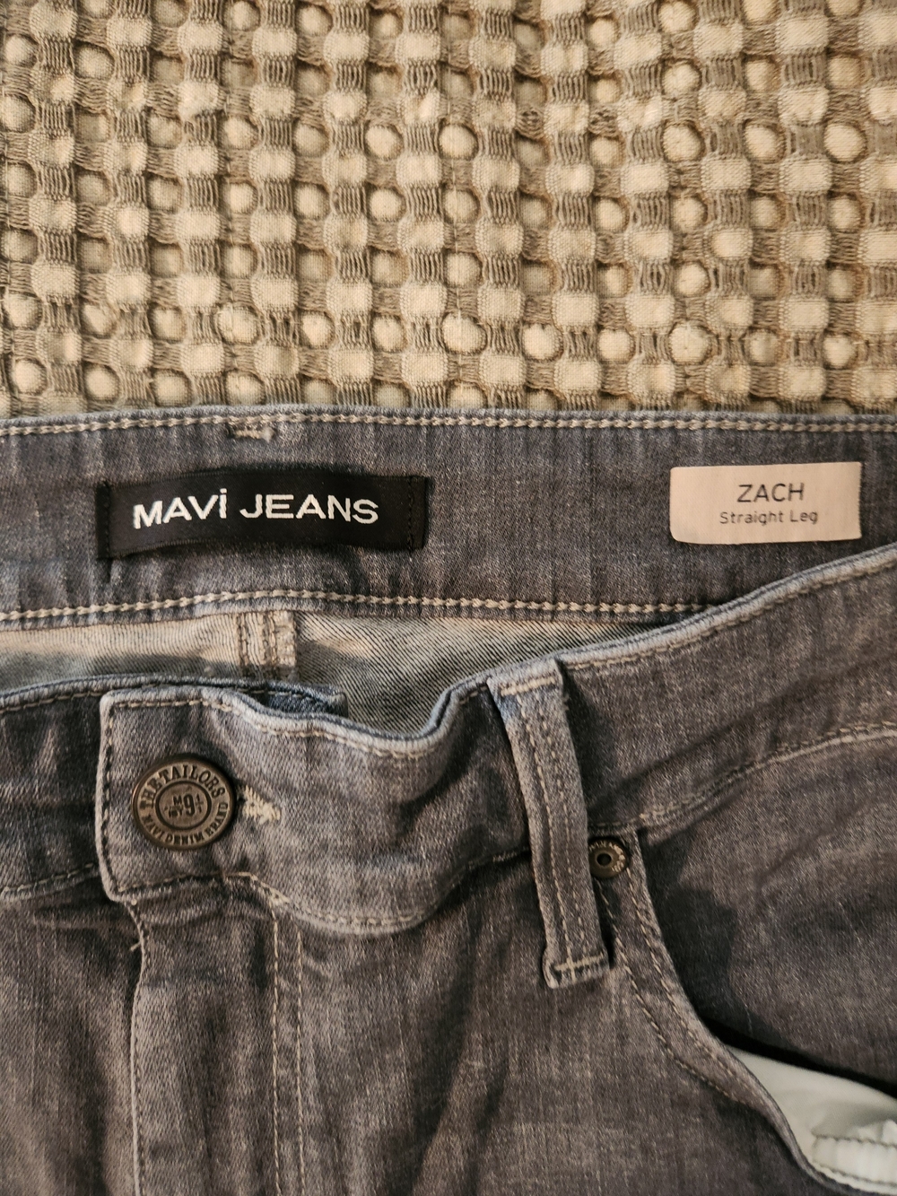 Mavi Jeans ZACH Straight Leg Jeans - Faded Blue Grey
